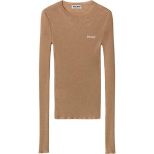 MIU MIU Кашемировый свитер Women's Khaki