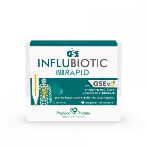 Prodeco Pharma GSE INFLUBIOTIC RAPID Биологически активная добавка с GSEvo, растительными ингредиентами, цинком, витамином D3 и ягодами бузины для респираторной функции