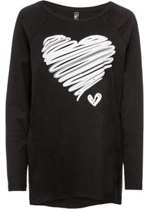 Рубашка с длинным рукавом Rainbow, черный