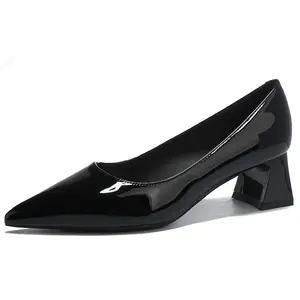 Lan Miao Женские туфли на высоком каблуке экрю/ангорский красный/черный/телесный — черные, цвет Black