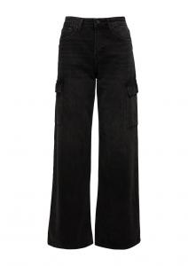 Джинсы карго с широкими штанинами s.Oliver Suri, Black Denim