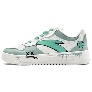 Кроссовки для скейтборда мужские низкие белый/голубой/черный Anta