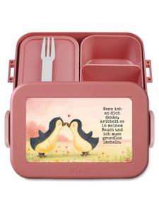 Mr. & Mrs. Panda Набор для приготовления еды "Поцелуй пингвина" с надписью, пастельно-красный цвет