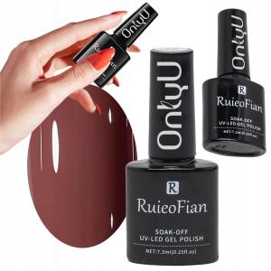 ТЕМНО-КОРИЧНЕВЫЙ ГИБРИДНЫЙ ЛАК ДЛЯ НОГТЕЙ С ГЛЯНЦЕМ УФ-ПОЛИРОВКИ OnlyU/L034