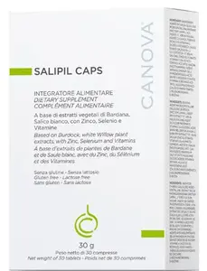 Canova Salipil Caps Добавка для кожи, 30 таблеток для регулирования кожного сала