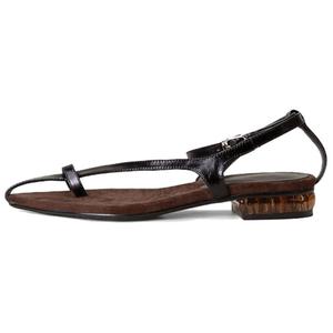 SHOEMAKER QUEEN Женские сандалии на одной застежке черные, цвет Black