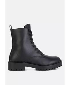 Ботинки на шнуровке из искусственной кожи forter London Rag, черный