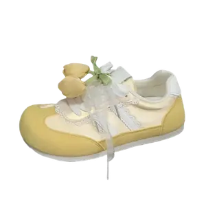 JimiXiong Женские скейтерские кроссовки желтые, цвет Yellow