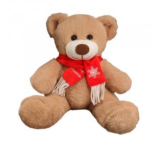 Милый зимний шарф с плюшевым мишкой Teddy Bear Dolls высотой 35 см MLING, коричневый/красный