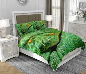 Постельное белье 200x220 см + 2x70x80 см, 3-х предметное, 100% хлопок, сатин, молния, разноцветное - | So.Z0036 SOVIO