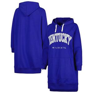 Женское худи-платье с капюшоном raglan royal kentucky wildcats take a knee Gameday Couture