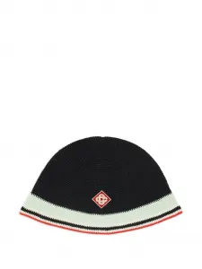 Шапка с аппликацией Casablanca, черный