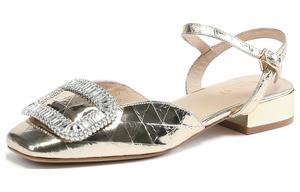 Женские сандалии на одной брезке ST&SAT, серебристые