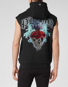 Толстовка с капюшоном без рукавов Love Tattoo Philipp Plein, черный