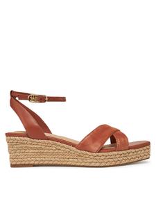 Эспадрильи Leather & Suede Mid Wedge Espad FW0FW08804 Tommy Hilfiger, коричневый