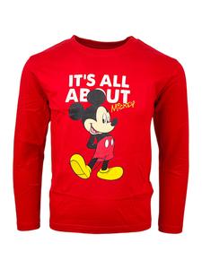 Рубашка с длинным рукавом Disney Mickey Mouse, красный