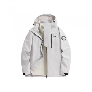 Jeep Термостойкая износостойкая водонепроницаемая ветровка унисекс, Ecru