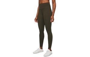 Женские спортивные брюки Wunder Under Lululemon, темно-оливковый