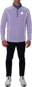 Columbia Clemson Univ Golf мужская толстовка Shotgun 1/4 Zip, Frosted Purple