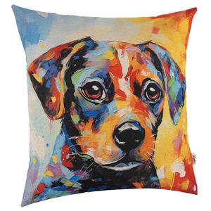 Декоративная подушка Kisska Bulldogge Gobelin Pop Art, небесно-голубой