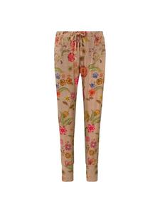 PiP Studio Длинные брюки Bobien с цветочным принтом, бежевые