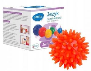 Шарик для точечного массажа лица 5,5 см 1075, Оранжевый Sanity, оранжевый