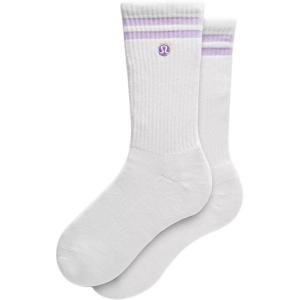 Низкие носки унисекс 1 упаковка Lululemon, белый/лавандовый