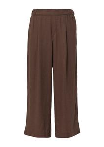 Широкие брюки со складками спереди s.Oliver, Dark brown