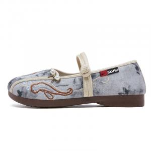 Женские повседневные туфли на низком каблуке DOUBLE STAR 88, Gray