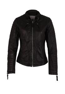 Кожаная куртка Nikosi на молнии 7eleven, черный