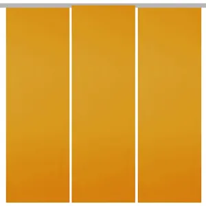 Панельная штора с застежкой-липучкой, держателем панели и тягой, (ШxД) 60x245 см, светло-оранжевого цвета, непрозрачная раздвижная штора с застежкой-липучкой разных цветов Bestgoodies