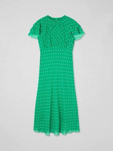 Платье Ellen для миниатюрных L.K.Bennett, Bright Green/White