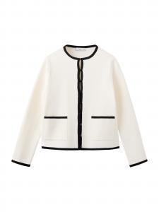 MANGO Кардиган 'Ivan' из шерсти, белый