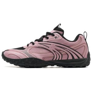 XTEP Дышащие и легкие низкие повседневные туфли женские дымчато-розово-черные