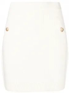 Юбка в рубчик с завышенной талией Michael Michael Kors, нейтральный