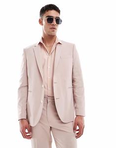 Пиджак обычного цвета пыльно-розового цвета Asos Design