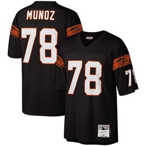 Мужская черная реплика джерси legacy Cincinnati Bengals Anthony Munoz Mitchell & Ness Unbranded
