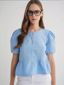 MixRay Блузка в светло-голубом цвете