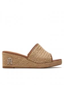 Эспадрильи Th Rope Wedge Sandal FW0FW07927 Tommy Hilfiger, бежевый
