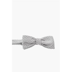 Галстук-бабочка из жаккардового шелка Corneliani, серый