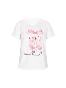 Женская футболка белого цвета faina