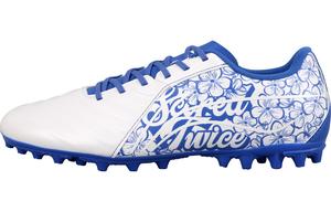 Детские футбольные бутсы Kids Low-top Blue And White Porcelain Lining Young, белый