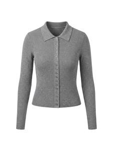 Studioselect Вязаный кардиган 'Luna' в крапчатом сером цвете