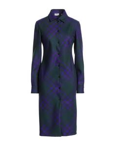 Платье миди Burberry, фиолетовый