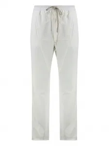 Хлопковые брюки прямого кроя Rick Owens DRKSHDW, белый