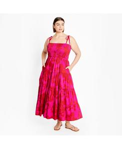 Женское макси-платье с принтом Марли CITY CHIC, Floral