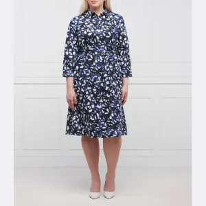 Платье Doc plus size с добавлением льна Persona By Marina Rinaldi, синий