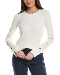 St. John Fine Gauge Knit свитер, бежевый