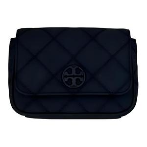 TORY BURCH Матовый кожаный поясной рюкзак Женский матовый черный