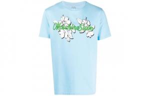 Футболка мужская небесно-голубая MOSCHINO